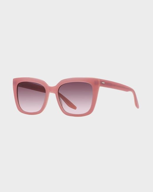 Barton Perreira Pink Bolsha Zyl Square Sunglasses