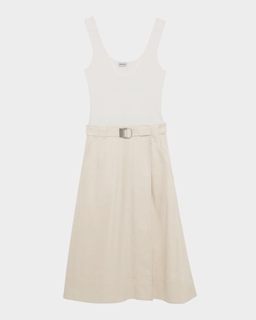 Jonathan Simkhai Natural Camden Tank Midi Dress