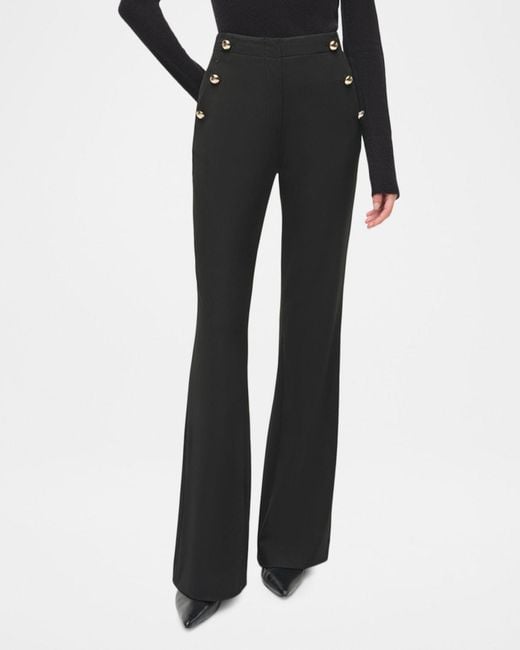 Jonathan Simkhai Black Robin Sailor Button Trousers