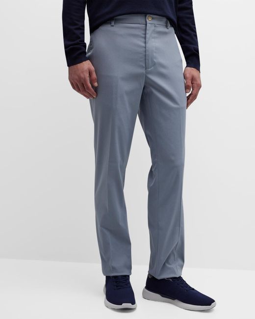 Peter Millar Raleigh Performance Trouser Pants in Blue for Men