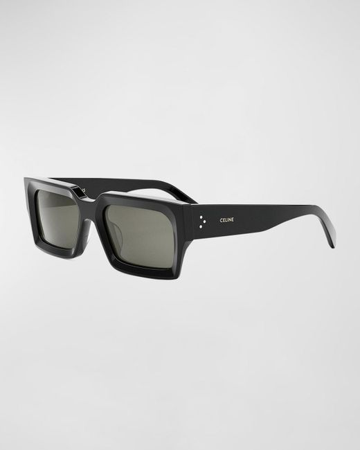 Céline Multicolor 3-dot Acetate Rectangle Sunglasses for men