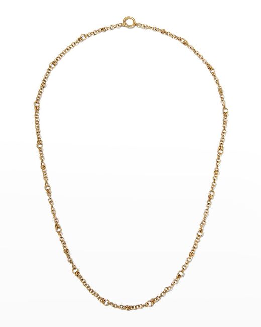 Spinelli Kilcollin Metallic 18k Yellow Gold Gravity Chain Necklace, 18"l