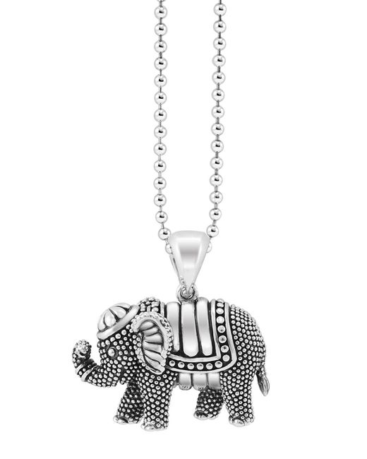Lagos Metallic Rare Wonders Elephant Pendant Necklace