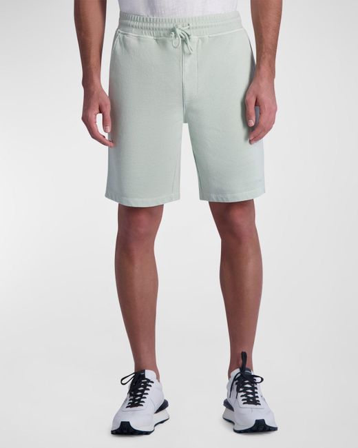 Karl Lagerfeld Gray French Terry Shorts for men