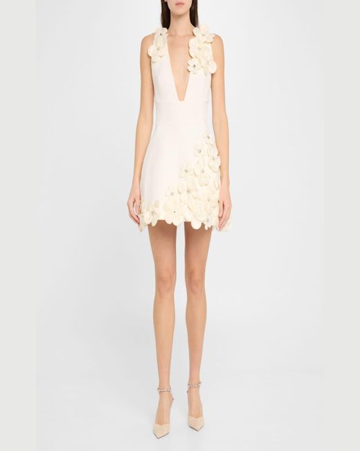 Jimmy Choo White Saeda Ruched Crystal Ankle-Strap Pumps