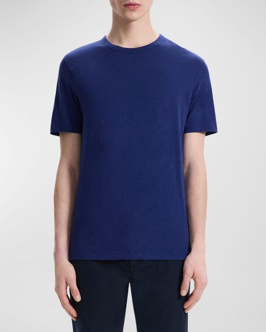 Theory Blue Cosmos Essential T-Shirt for men