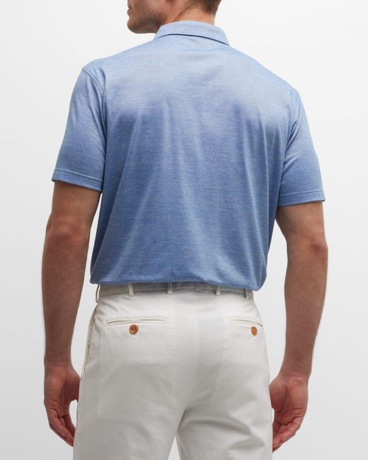 Peter Millar Blue Apos;S Excursionist Flex Polo Shirt for men