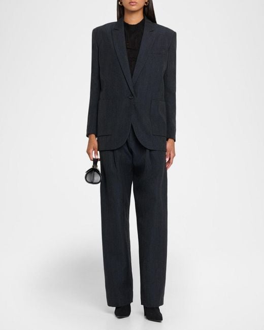 IRO Blue Bonna Wool-Blend Blazer