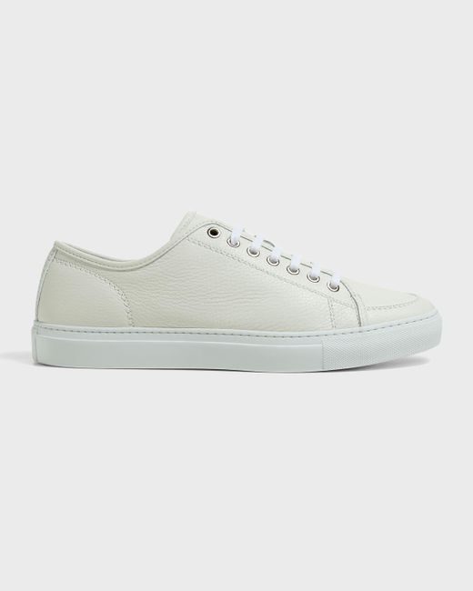 Brioni Gray Leather Low-top Sneakers for men