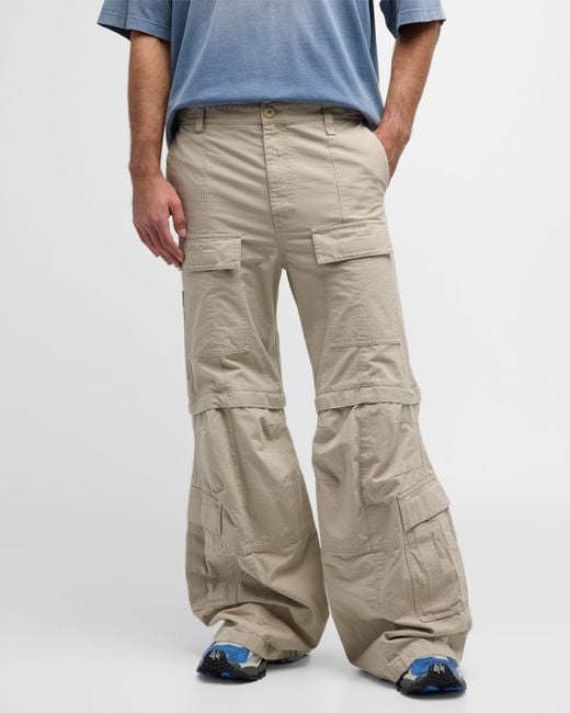 Balenciaga Natural Flared Cargo Pants