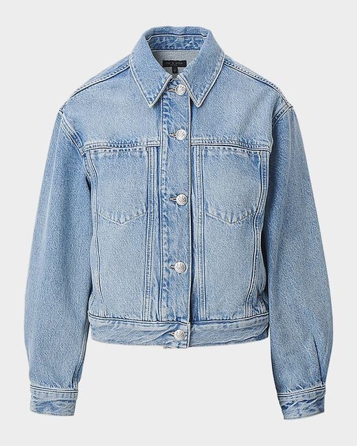 Rag & Bone Blue Marie Trucker Jacket