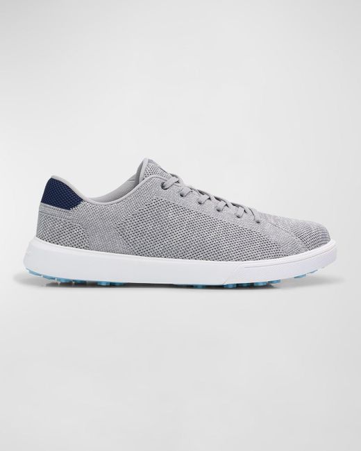 Peter Millar Gray Drift Hybrid Course Knit Low-top Sneakers for men
