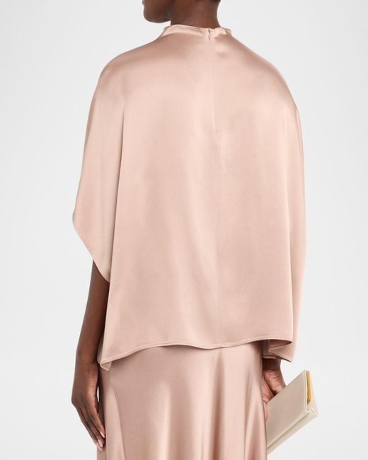 LAPOINTE Natural Satin Cape Tee