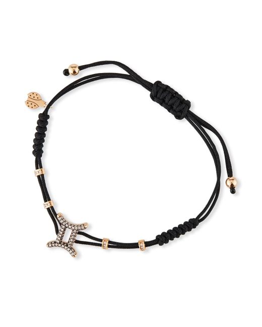 Pippo Perez Metallic 18k Pink Gold Diamond Gemini Pull-cord Bracelet