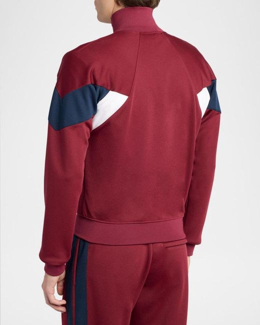 McQueen Red Apos;S Technical Loopback Chevron Track Jacket for men