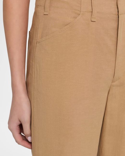 Rag & Bone Natural Allison Crop Flared Pants
