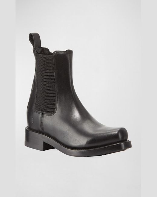 Frye Black Conway Leather Chelsea Boots for men