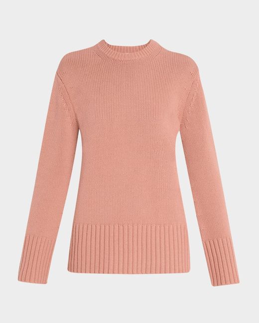 Michael Kors Pink Crewneck Oversized Cashmere Tunic Sweater