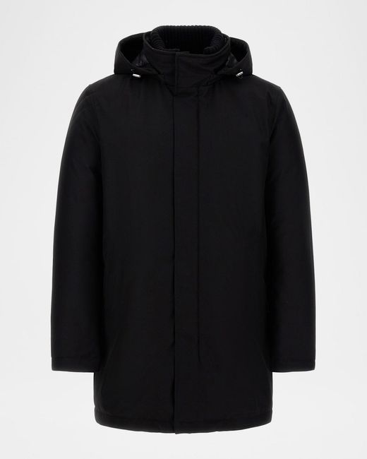 Herno Black Apos;S Sub Zero Jacket W/ Hood for men