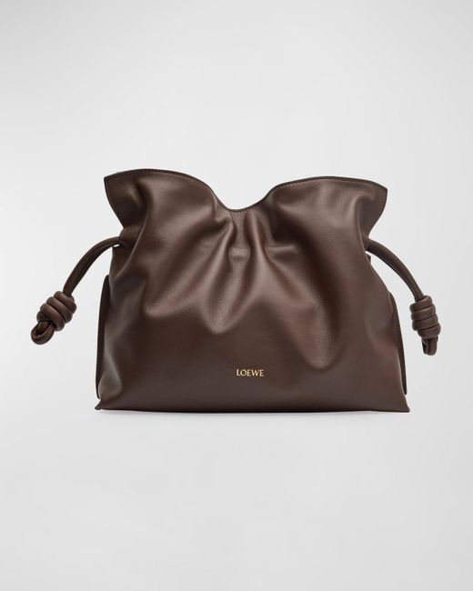 Loewe Brown Flamenco Clutch Bag