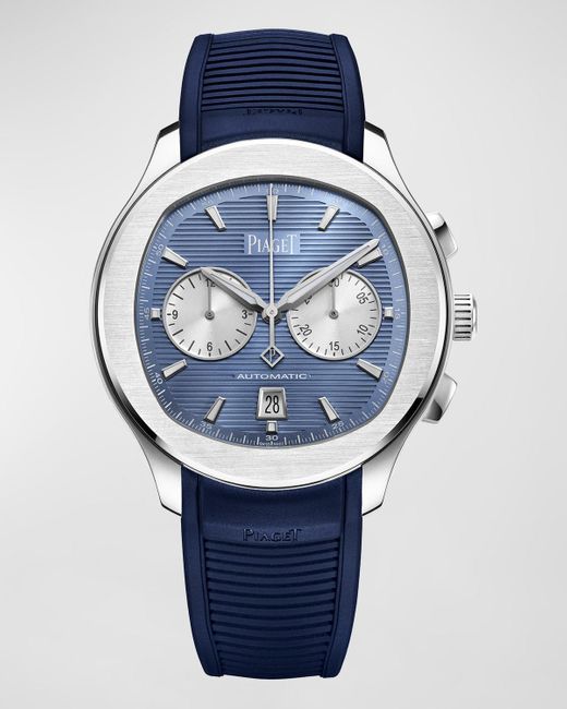 Piaget Blue Polo Chronograph 42mm Stainless Steel Watch