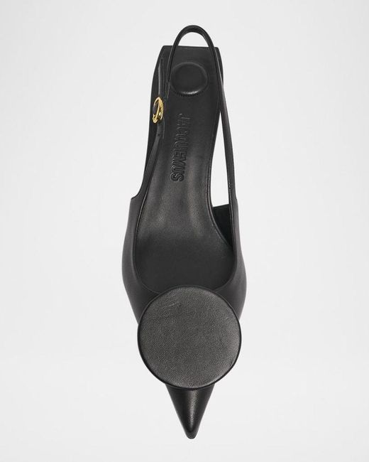 Jacquemus Black Les Duelo Slingback Pumps