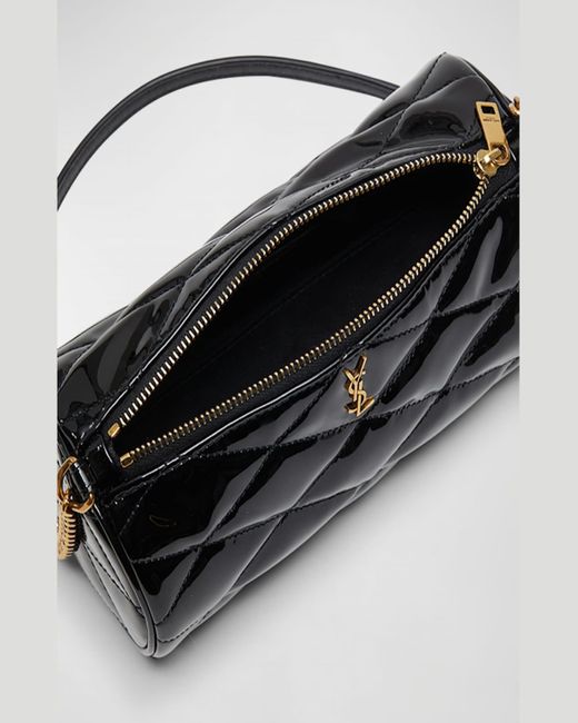 Saint Laurent Black Sade Mini Ysl Tube Shoulder Bag
