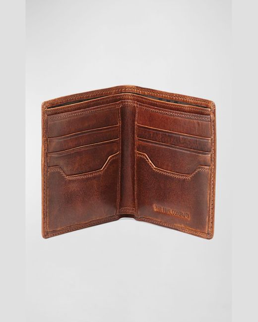 Frye Brown Logan Leather Bi-fold Wallet for men