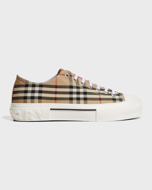 Burberry Natural Vintage Check Low-top Sneakers for men