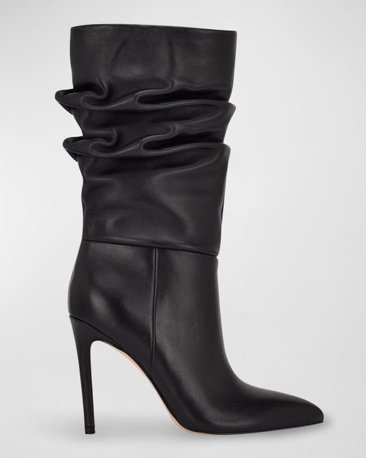 Marc Fisher Romy Slouchy Suede Stiletto Boots in Black | Lyst