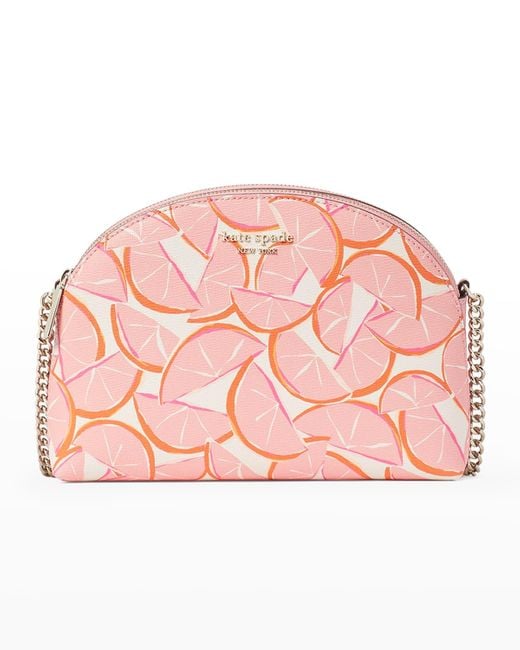 Kate Spade Grapefruitprint Doublezip Crossbody Bag in Pink Lyst