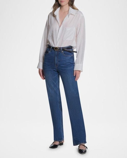 CISSA White The Button-Front Shirt