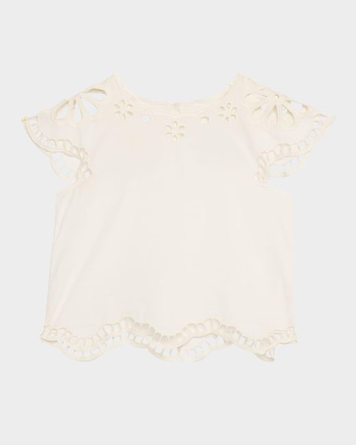 The Great Natural Super Bloom Eyelet Top