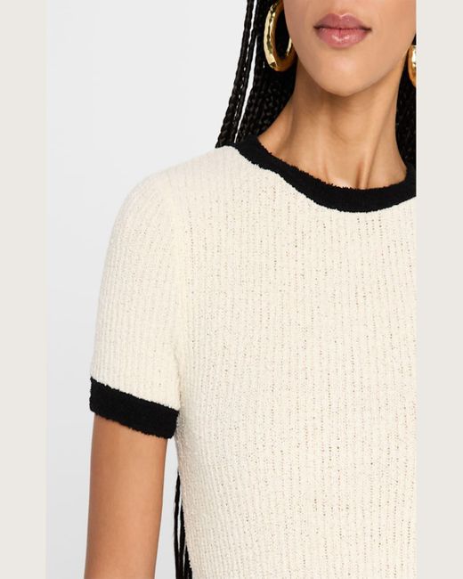 Rails Natural Meredith Knit Short-Sleeve Top
