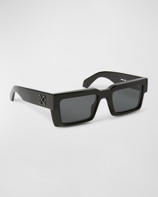 Off-White c/o Virgil Abloh Multicolor Moberly Arrows Acetate Rectangle Sunglasses for men