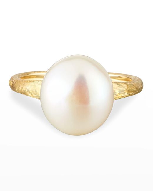 Marco Bicego White Africa 18k Pearl Ring, Size 7