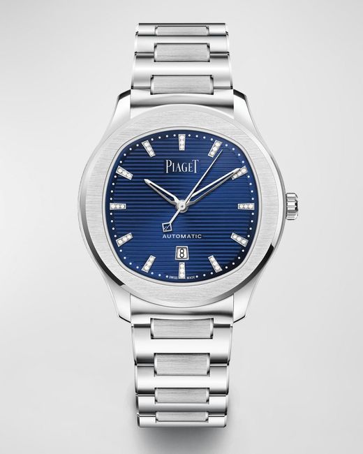 Piaget Polo 36mm Stainless Steel Blue Dial Watch for men