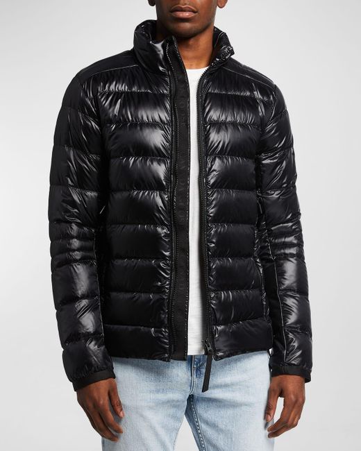 Canada Goose Black Crofton Quilted Nylon Jacket for men