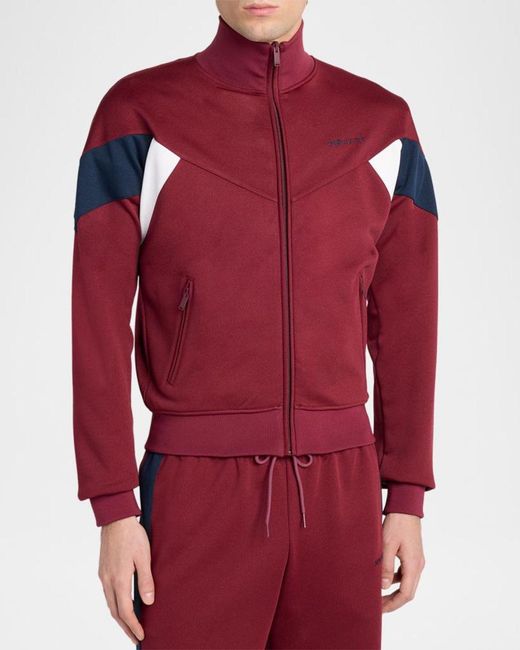 McQueen Red Apos;S Technical Loopback Chevron Track Jacket for men