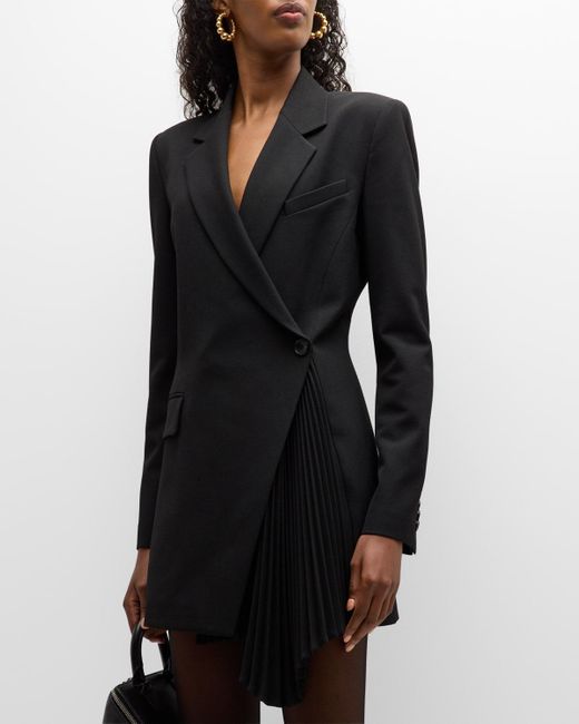 A.L.C. Juliet Pleated Blazer Mini Dress in Black Lyst