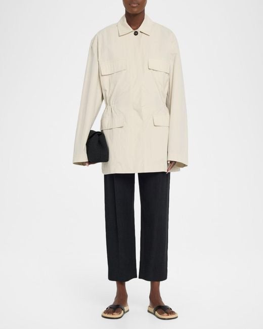 Totême Natural Collared Drawstring Jacket