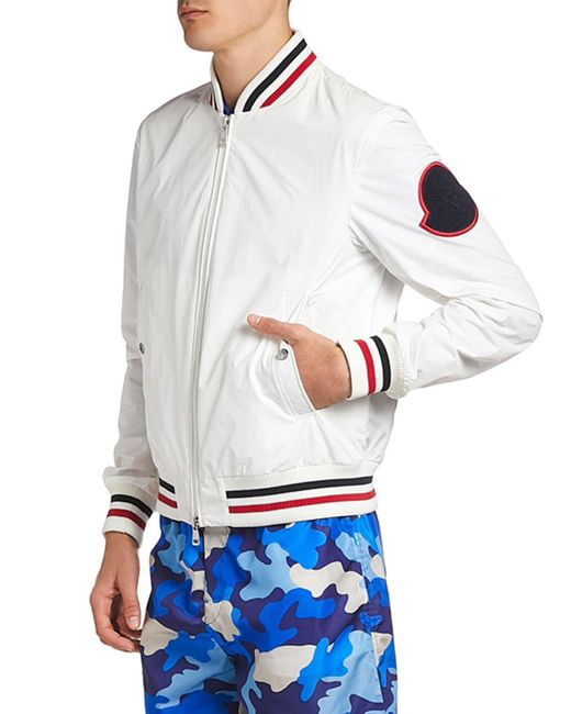 Download Moncler Synthetic Men's Huchet Zip-front Bomber Jacket in ...