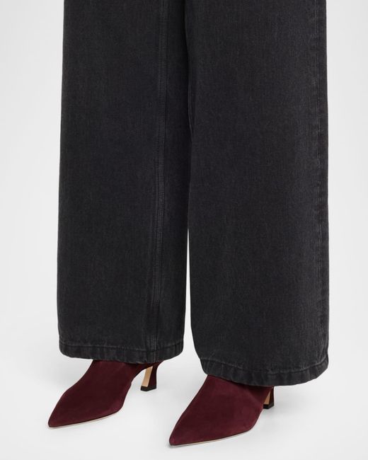 Stuart Weitzman Red 50Mm Vinnie Suede Stretch Booties