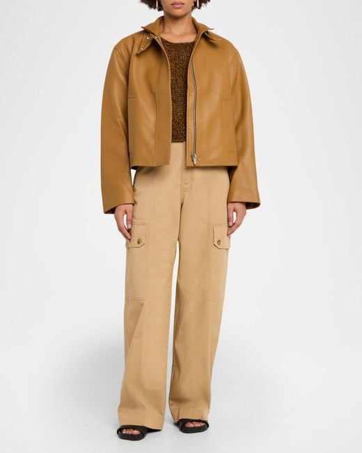 A.L.C. Brown Hudson Leather Jacket