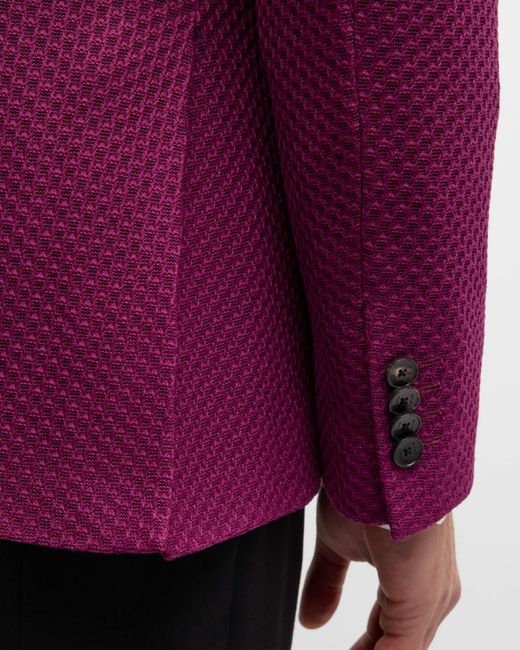 Etro Purple Apos;S Basic Textured Blazer for men