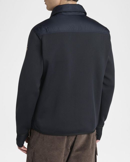 Moncler Blue Apos;S Down Knit Combo Jacket for men
