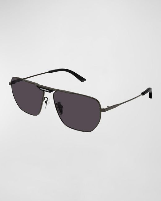 Balenciaga Multicolor Bb0298sm Metal Aviator Sunglasses for men