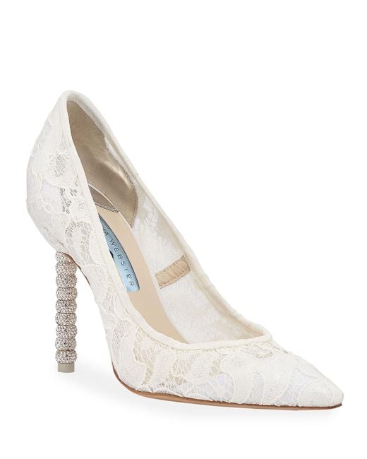 white pumps bridal