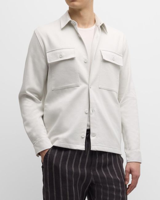 Vince Gray Double-face Workwear Shirt for men