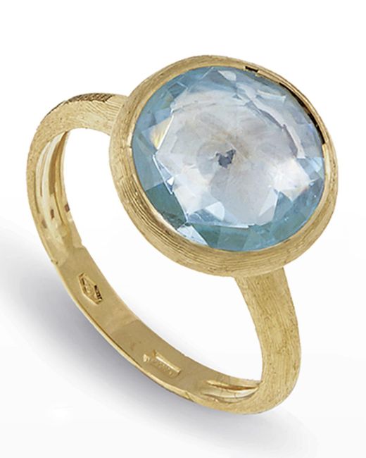 Marco Bicego Blue Jaipur 18k Faceted Round Ring, Size 7